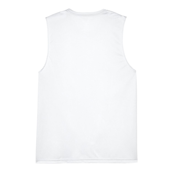 Team 365 Men's Zone Performance Muscle T-Shirt, White, Back view