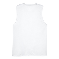 Team 365 Men's Zone Performance Muscle T-Shirt, White, Back view