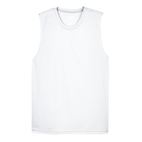 Team 365 Men's Zone Performance Muscle T-Shirt, White, Front view