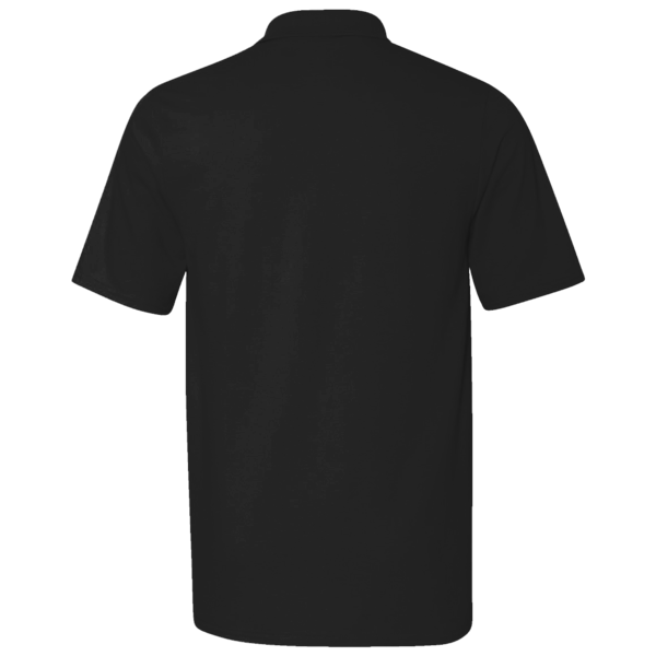 Team 365 Men's Zone Performance Polo, Black, Back view