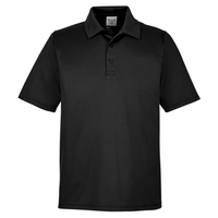 Team 365 Men's Zone Performance Polo, Black, Front view
