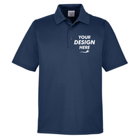 Team 365 Men's Zone Performance Polo, Sport Dark Navy, Front view, Mockup