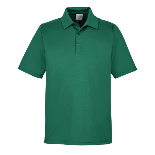Team 365 Men's Zone Performance Polo, Sport Forest, Front view