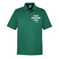 Team 365 Men's Zone Performance Polo, Sport Forest, Front view, Mockup