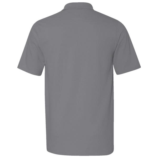 Team 365 Men's Zone Performance Polo, Sport Graphite, Back view