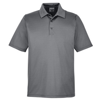 Team 365 Men's Zone Performance Polo, Sport Graphite, Front view