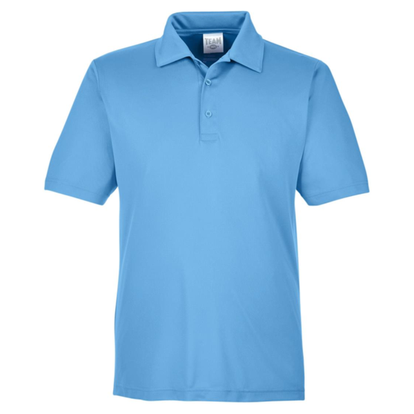 Team 365 Men's Zone Performance Polo, Sport Light Blue, Front view