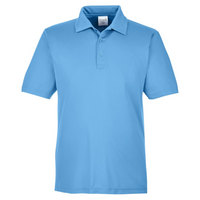 Team 365 Men's Zone Performance Polo, Sport Light Blue, Front view