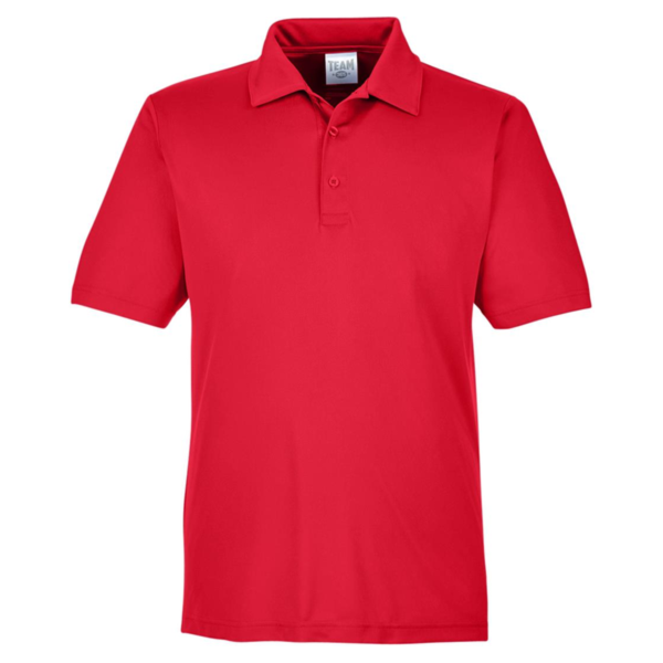 Team 365 Men's Zone Performance Polo, Sport Red, Front view
