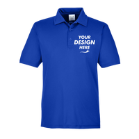 Team 365 Men's Zone Performance Polo, Sport Royal, Front view, Mockup
