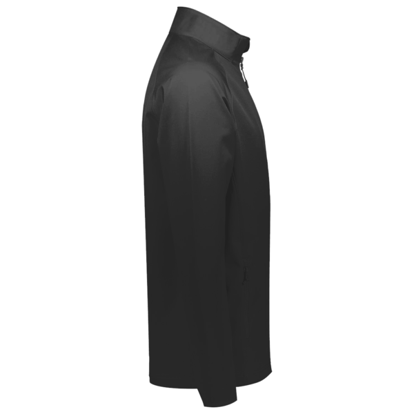 Team 365 Men's Zone Performance Quarter-Zip Pullover, Black, Right Sleeve view