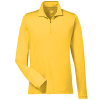 Team 365 Men's Zone Performance Quarter-Zip Pullover, Sport Athletic Gold, Front view