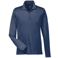 Team 365 Men's Zone Performance Quarter-Zip Pullover, Sport Dark Navy, Front view
