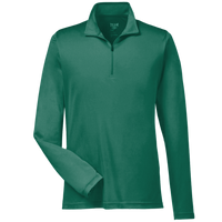 Team 365 Men's Zone Performance Quarter-Zip Pullover, Sport Forest, Front view