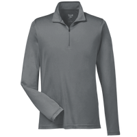 Team 365 Men's Zone Performance Quarter-Zip Pullover, Sport Graphite, Front view