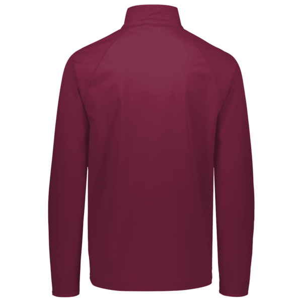 Team 365 Men's Zone Performance Quarter-Zip Pullover, Sport Maroon, Back view