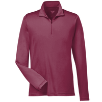 Team 365 Men's Zone Performance Quarter-Zip Pullover, Sport Maroon, Front view