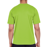 Team 365 Men's Zone Performance T-Shirt, Acid Green, Back view