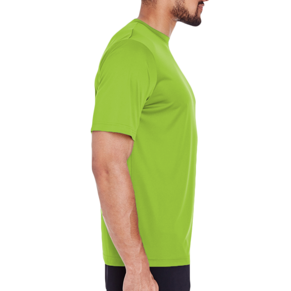 Team 365 Men's Zone Performance T-Shirt, Acid Green, Right Sleeve view