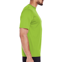 Team 365 Men's Zone Performance T-Shirt, Acid Green, Right Sleeve view