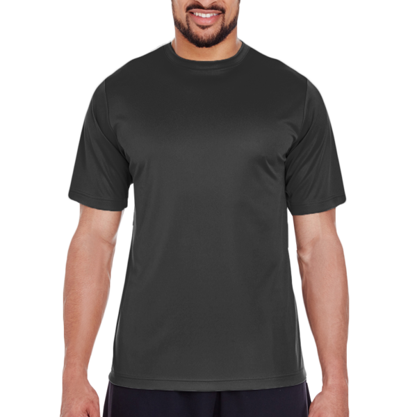 Team 365 Men's Zone Performance T-Shirt, Black, Front view