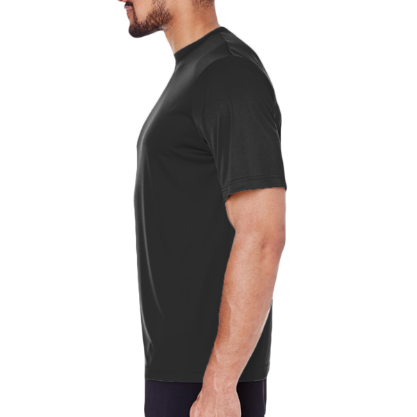 Team 365 Men's Zone Performance T-Shirt, Black, Left Sleeve view