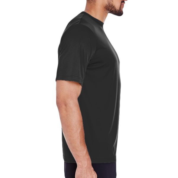 Team 365 Men's Zone Performance T-Shirt, Black, Right Sleeve view