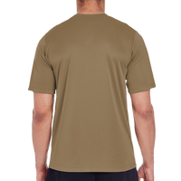 Team 365 Men's Zone Performance T-Shirt, Coyote Brown, Back view