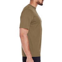 Team 365 Men's Zone Performance T-Shirt, Coyote Brown, Right Sleeve view