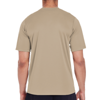 Team 365 Men's Zone Performance T-Shirt, Desert Khaki, Back view