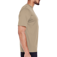Team 365 Men's Zone Performance T-Shirt, Desert Khaki, Right Sleeve view