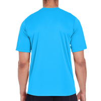 Team 365 Men's Zone Performance T-Shirt, Electric Blue, Back view