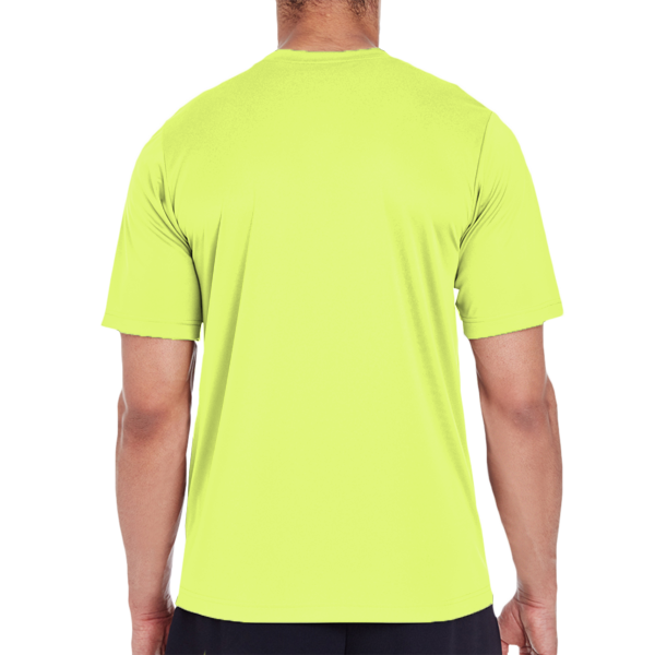 Team 365 Men's Zone Performance T-Shirt, Safety Yellow, Back view