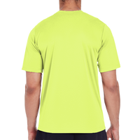 Team 365 Men's Zone Performance T-Shirt, Safety Yellow, Back view
