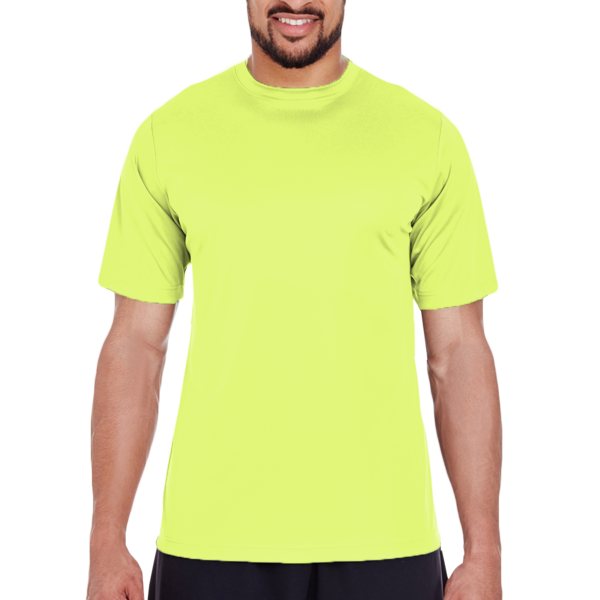 Team 365 Men's Zone Performance T-Shirt, Safety Yellow, Front view
