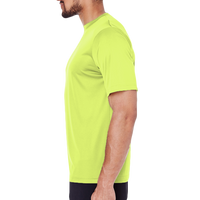 Team 365 Men's Zone Performance T-Shirt, Safety Yellow, Left Sleeve view