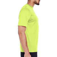 Team 365 Men's Zone Performance T-Shirt, Safety Yellow, Right Sleeve view