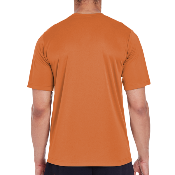 Team 365 Men's Zone Performance T-Shirt, Sport Burnt Orange, Back view