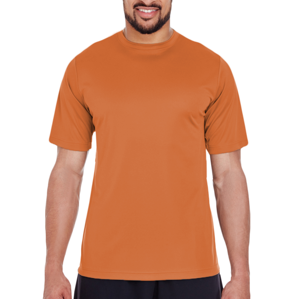 Team 365 Men's Zone Performance T-Shirt, Sport Burnt Orange, Front view