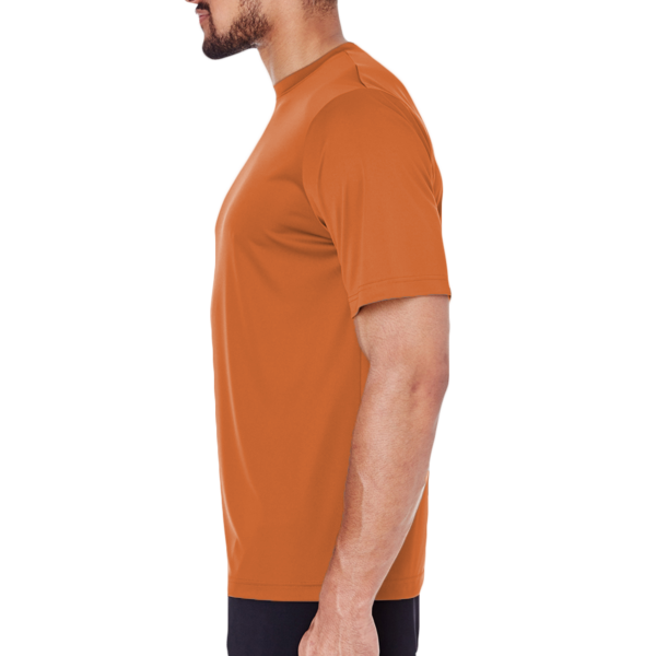 Team 365 Men's Zone Performance T-Shirt, Sport Burnt Orange, Left Sleeve view