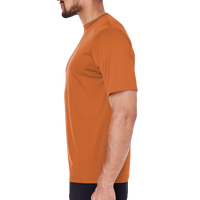 Team 365 Men's Zone Performance T-Shirt, Sport Burnt Orange, Left Sleeve view