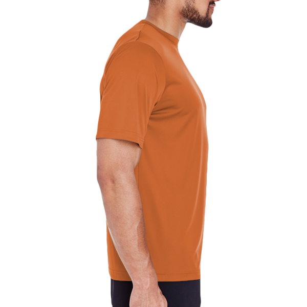 Team 365 Men's Zone Performance T-Shirt, Sport Burnt Orange, Right Sleeve view