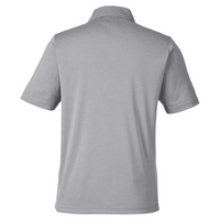 Team 365 Men's Zone Sonic Heather Performance Polo, Athletic Heather, Back view