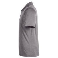 Team 365 Men's Zone Sonic Heather Performance Polo, Dark Grey Heather, Left Sleeve view