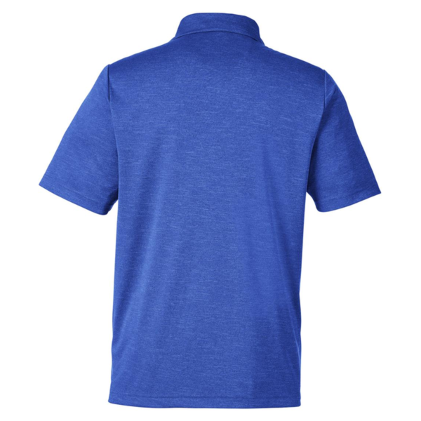 Team 365 Men's Zone Sonic Heather Performance Polo, Sport Royal Heather, Back view