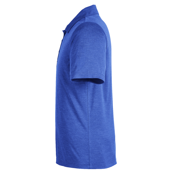 Team 365 Men's Zone Sonic Heather Performance Polo, Sport Royal Heather, Left Sleeve view