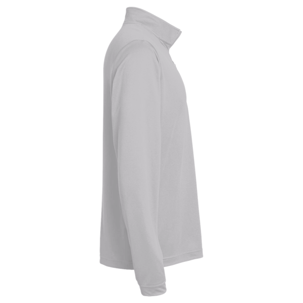 Team 365 Men's Zone Sonic Heather Performance Quarter-Zip Pullover, Athletic Heather, Right Sleeve view