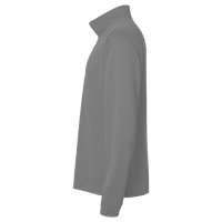 Team 365 Men's Zone Sonic Heather Performance Quarter-Zip Pullover, Dark Grey Heather, Left Sleeve view