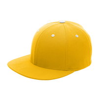 Team 365 Pro-Formance® Contrast Eyelets Cap, Sport Athletic Gold / White, Left Side view