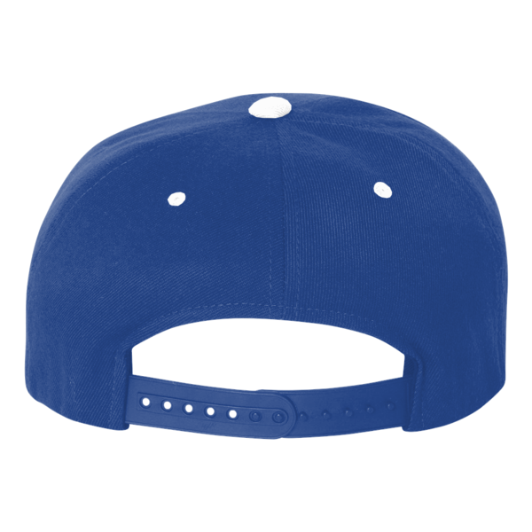 Team 365 Pro-Formance® Contrast Eyelets Cap, Sport Royal / White, Back view